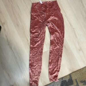 Lululemon winder under velour leggings